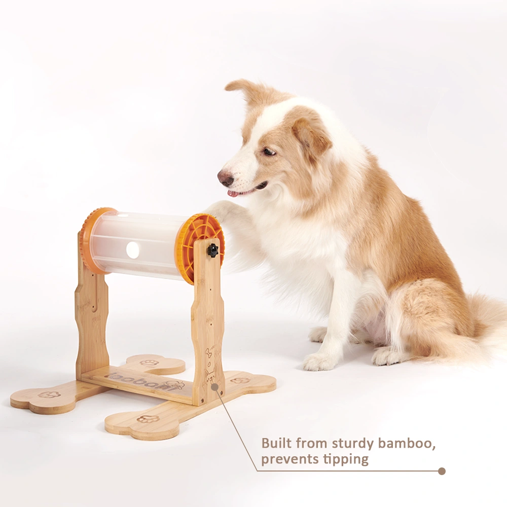 dog food puzzle toy prevents tipping