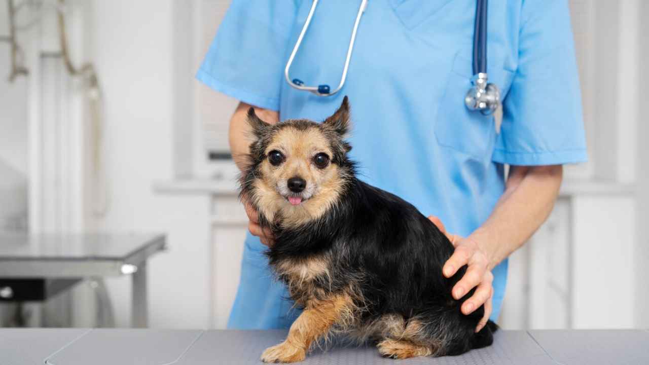 veterinary doctor taking care pet
