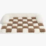 Plaid Plush Dog Sofa Mat - Image 11