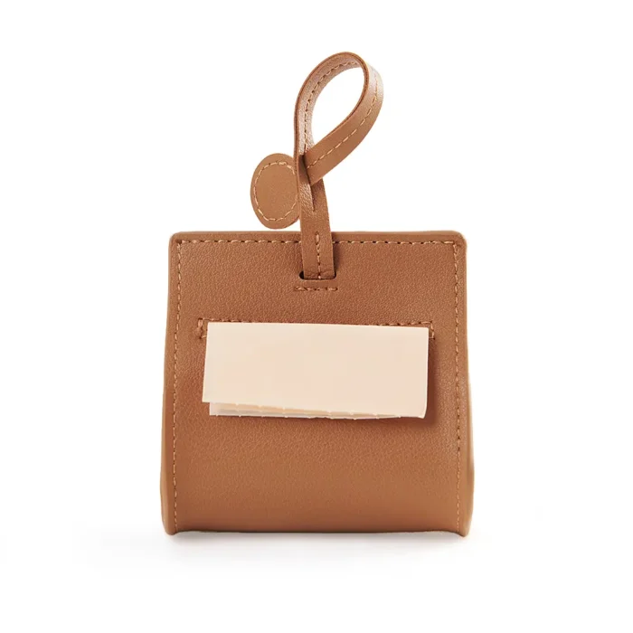 Luxury Vegan Leather Poop Bag Holder - Image 5