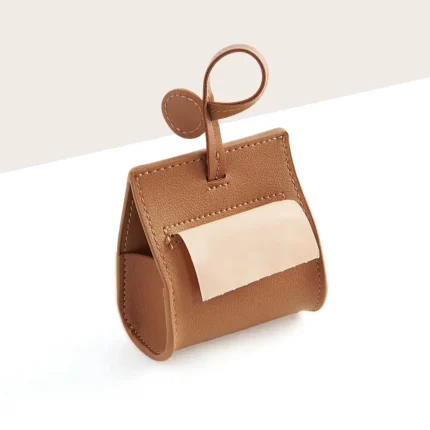 Luxury Vegan Leather Poop Bag Holder