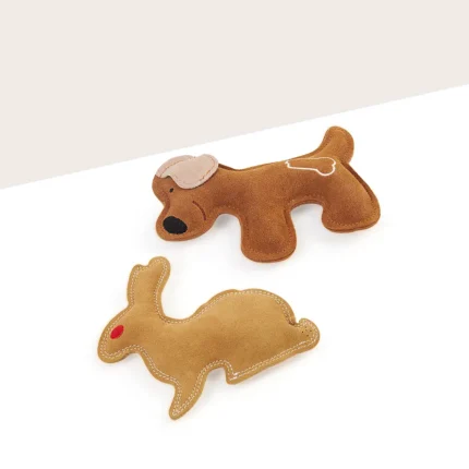 Suede Dog & Bunny Toys