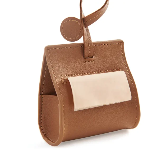 Luxury Vegan Leather Poop Bag Holder - Image 6